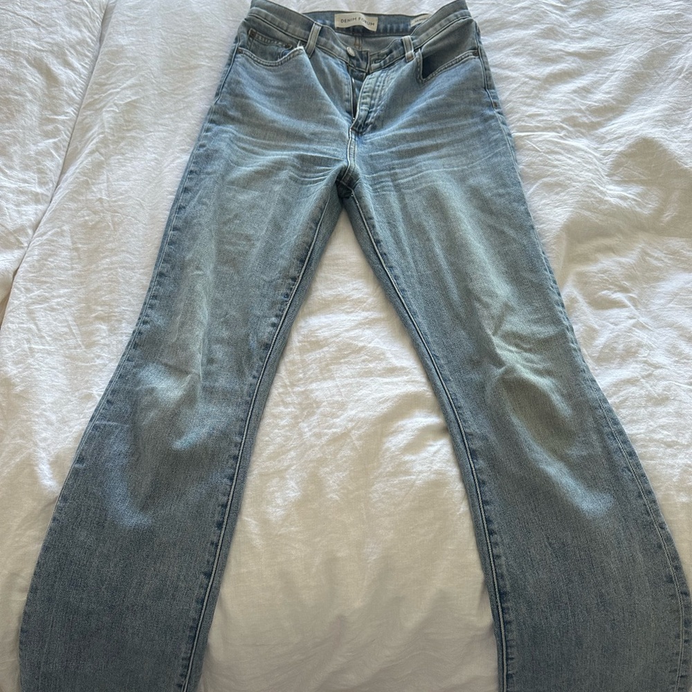 Denim Forum/ Aritzia light wash bootcut jeans size 26